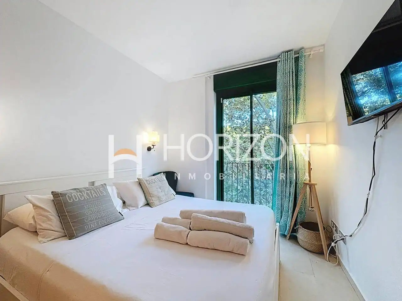 Schlafzimmer von Wohnung zum Verkauf in Barcelona mit Klimaanlage, Heizung und Möbliert