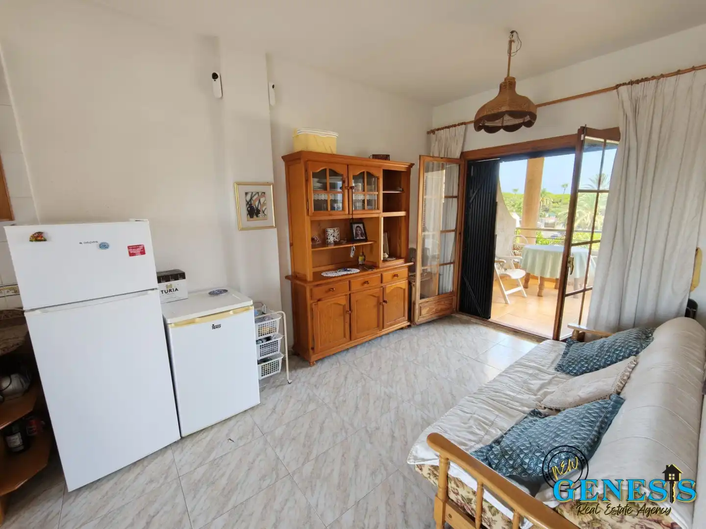Terraza de Apartamento en venta en Guardamar del Segura con Amueblado, Horno y Lavadora