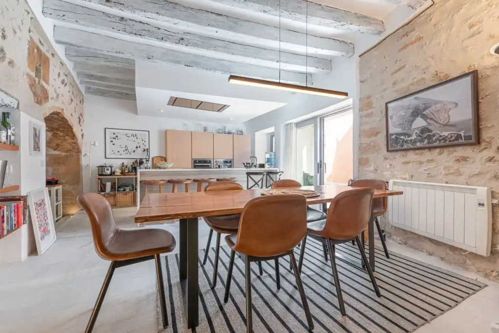 Comedor de Finca rústica en venta en Pollença con Aire acondicionado, Calefacción y Terraza