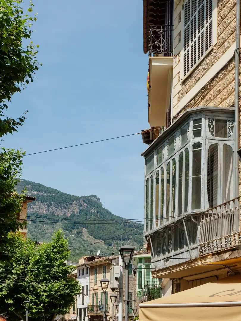 Vista exterior de Casa adosada en venta en Sóller con Jardín privado y Terraza