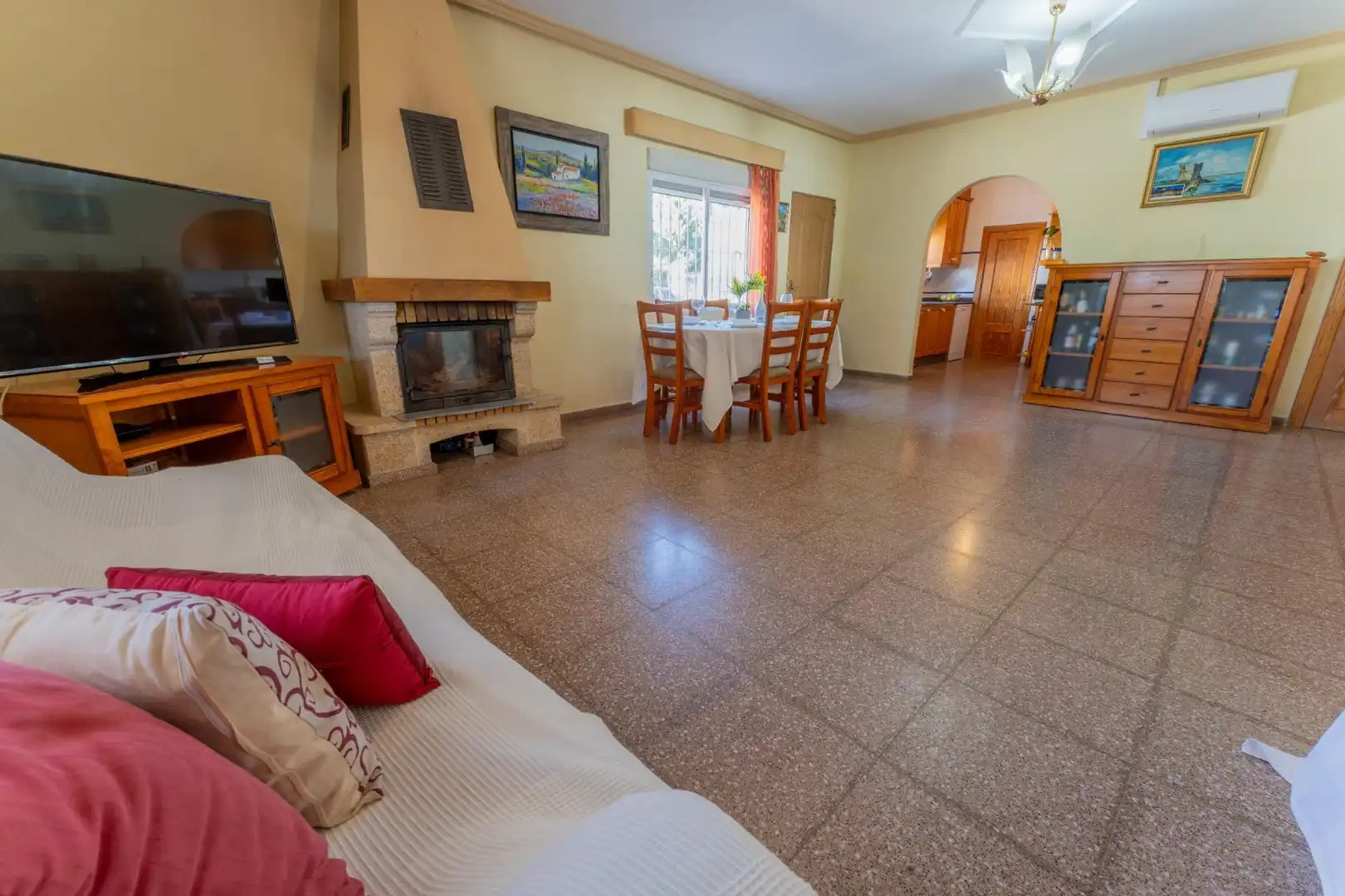Sala de estar de Casa o chalet en venta en Elche / Elx con Aire acondicionado, Terraza y Piscina