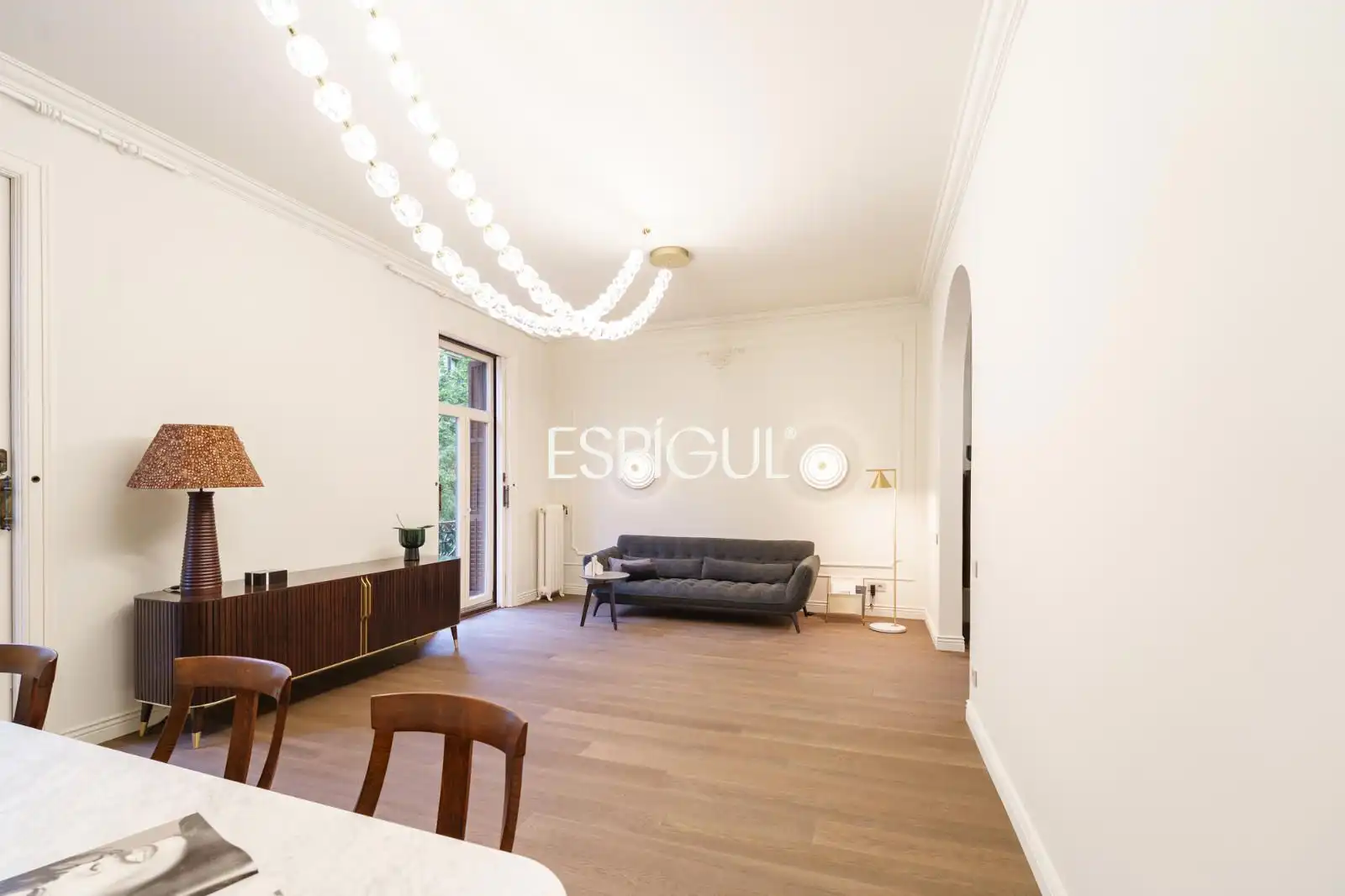 Sala de estar de Piso en venta en Barcelona con Aire acondicionado, Calefacción y Parquet