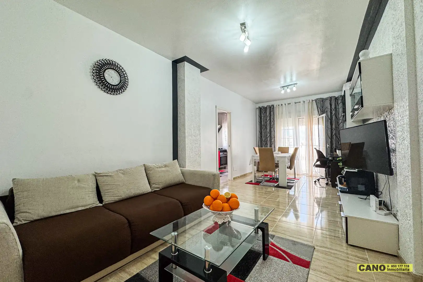 Living room of Flat for sale in Roquetas de Mar