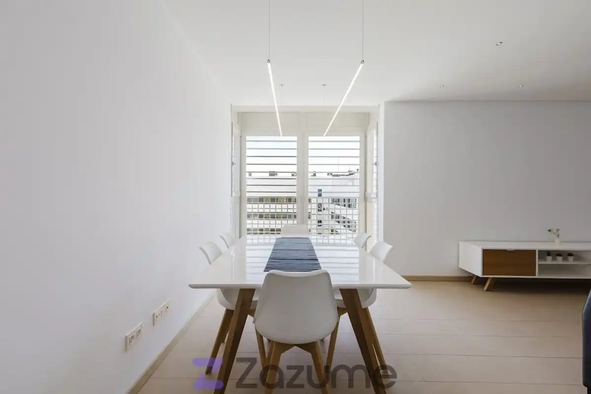 Dining room of Flat for rent in Madrid  with Air Conditioner, Heating and Private garden