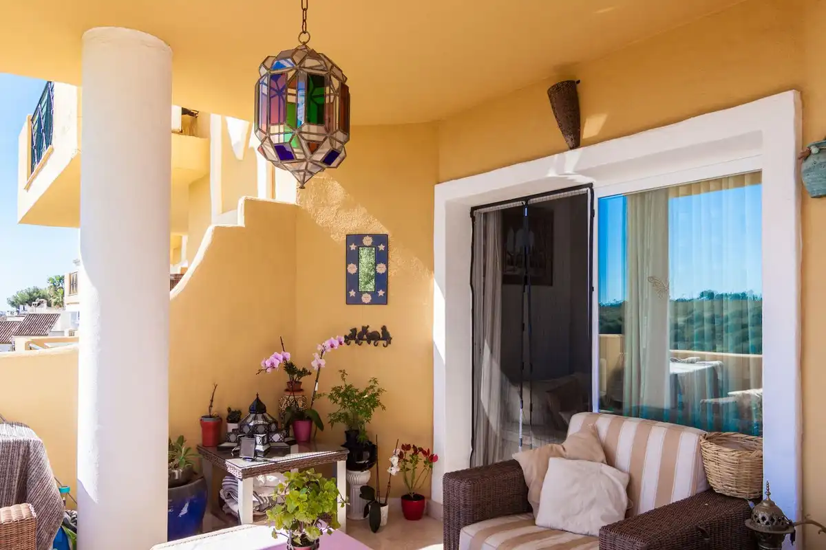 Balcony of Flat for sale in Estepona  with Air Conditioner, Private garden and Terrace