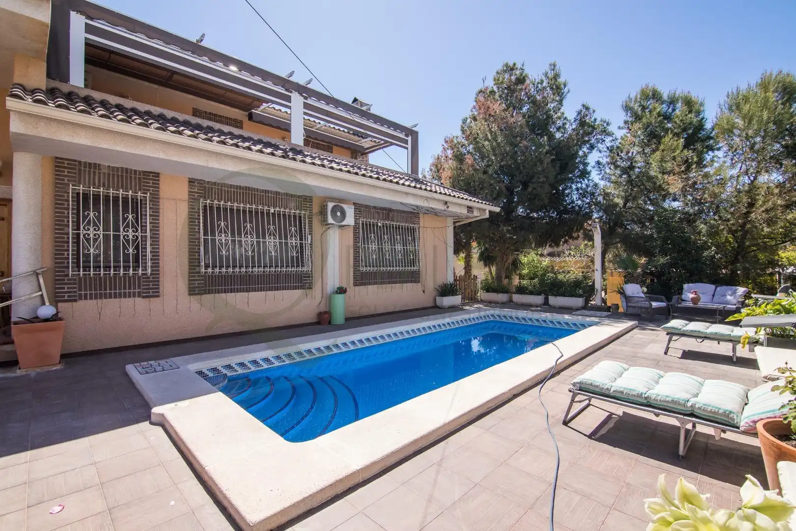 Swimming pool of Houses for sale in San Vicente del Raspeig / Sant Vicent del Raspeig  with Heating, Private garden and Terrace