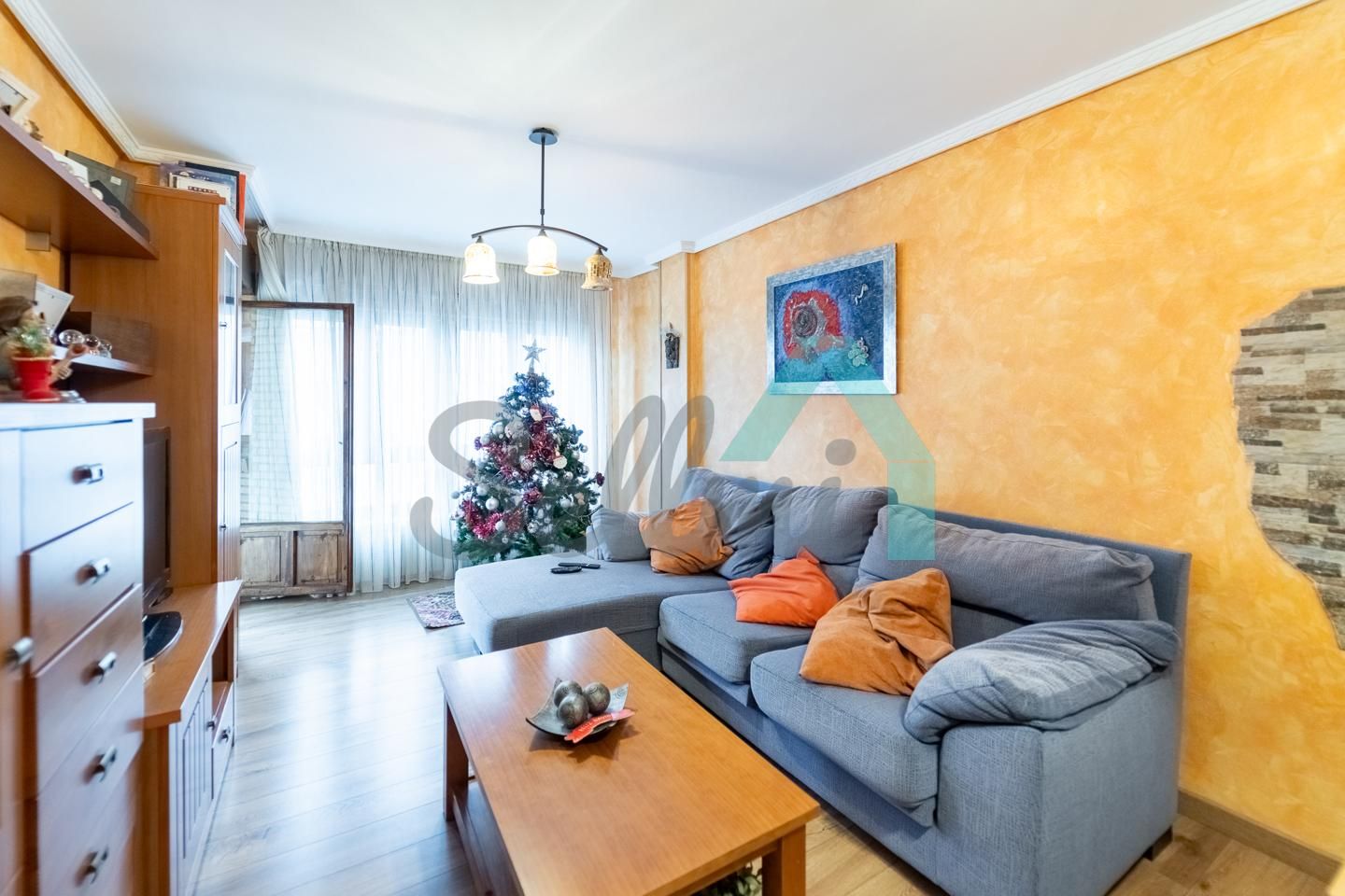 Wohnzimmer von Wohnung zum Verkauf in Castrillón mit Heizung, Terrasse und Möbliert