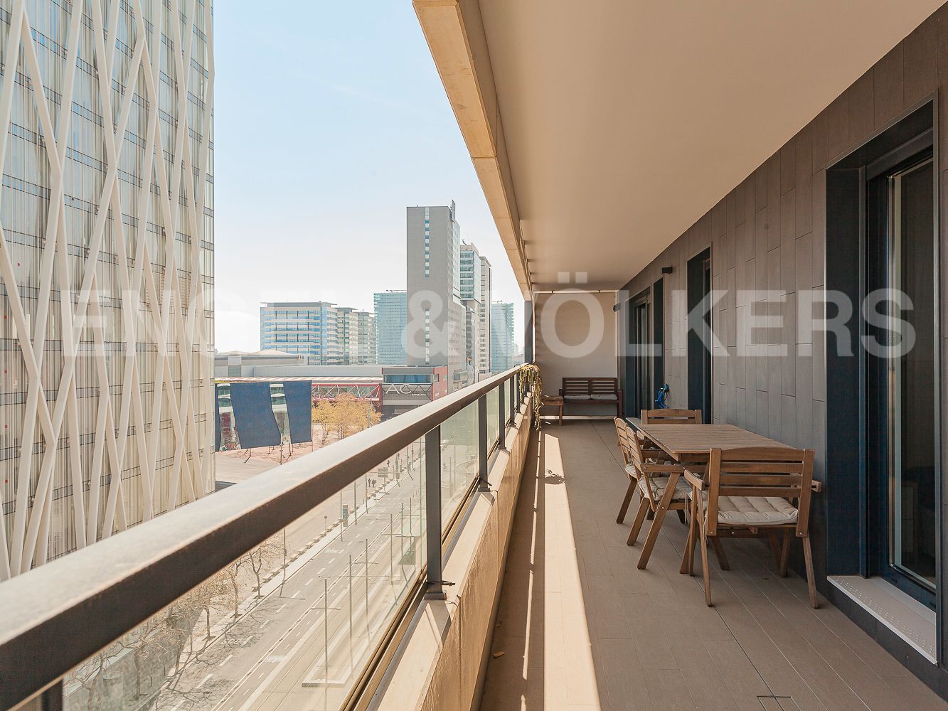 Terrace of Flat to rent in  Barcelona Capital  with Air Conditioner, Heating and Terrace