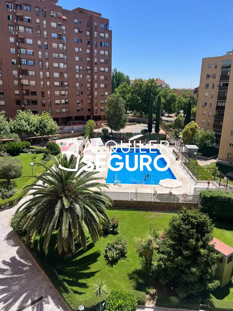 Piscina de Pis de lloguer en Madrid amb Aire condicionat, Calefacció i Terrassa