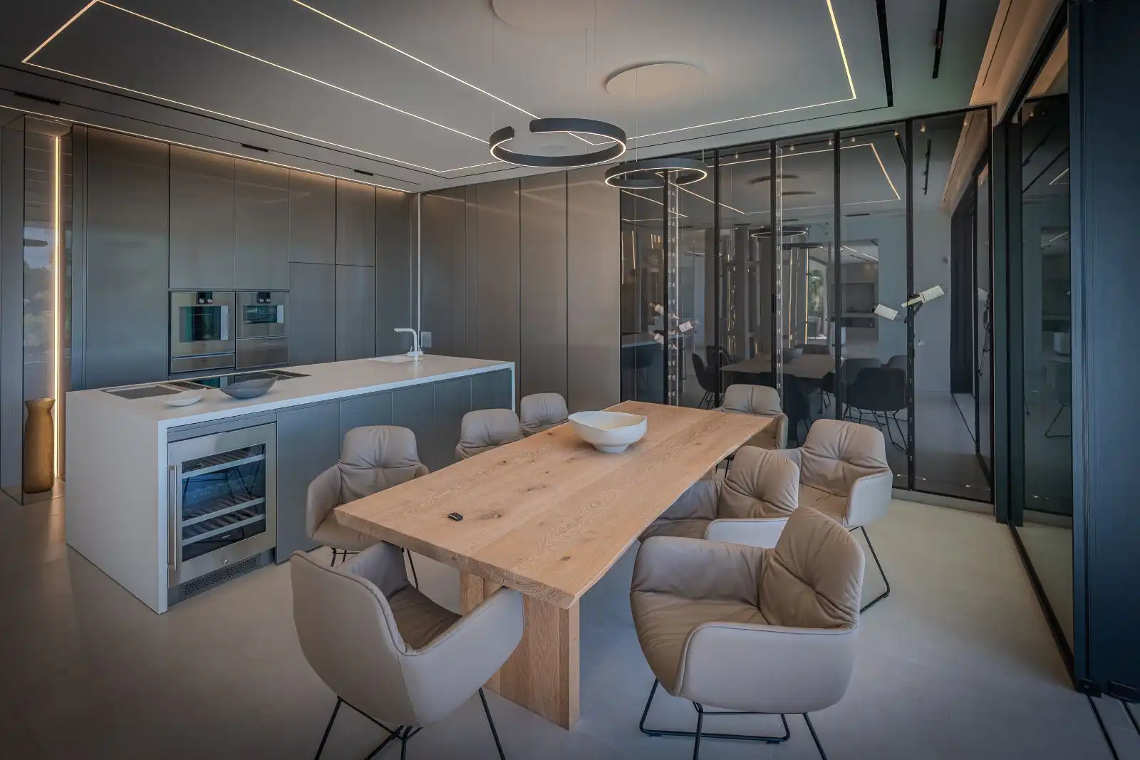 Dining room of Houses for sale in Calvià  with Air Conditioner, Heating and Private garden