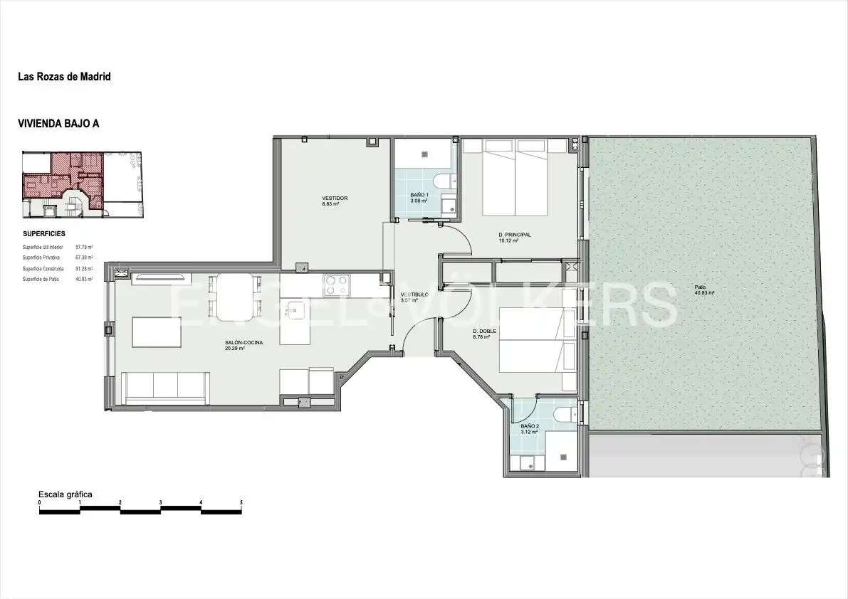 Apartamento en venta en Las Rozas de Madrid con Aire acondicionado, Calefacción y Terraza
