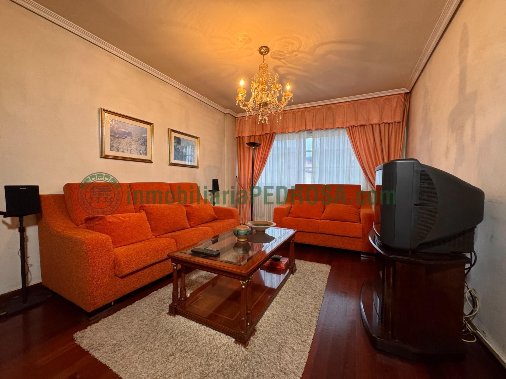 Living room of Flat for sale in Pontevedra Capital   with Storage room