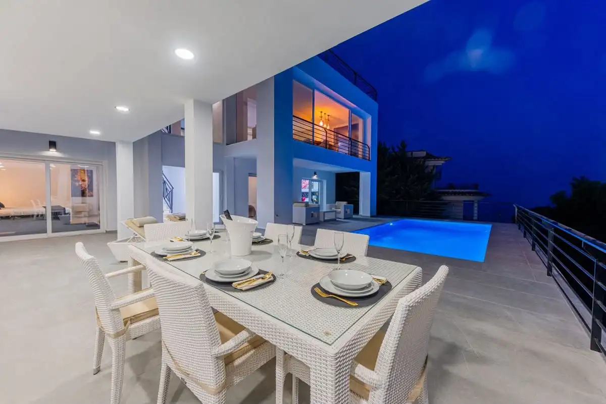 Terraza de Casa o chalet de alquiler en Altea con Aire acondicionado, Piscina y Amueblado