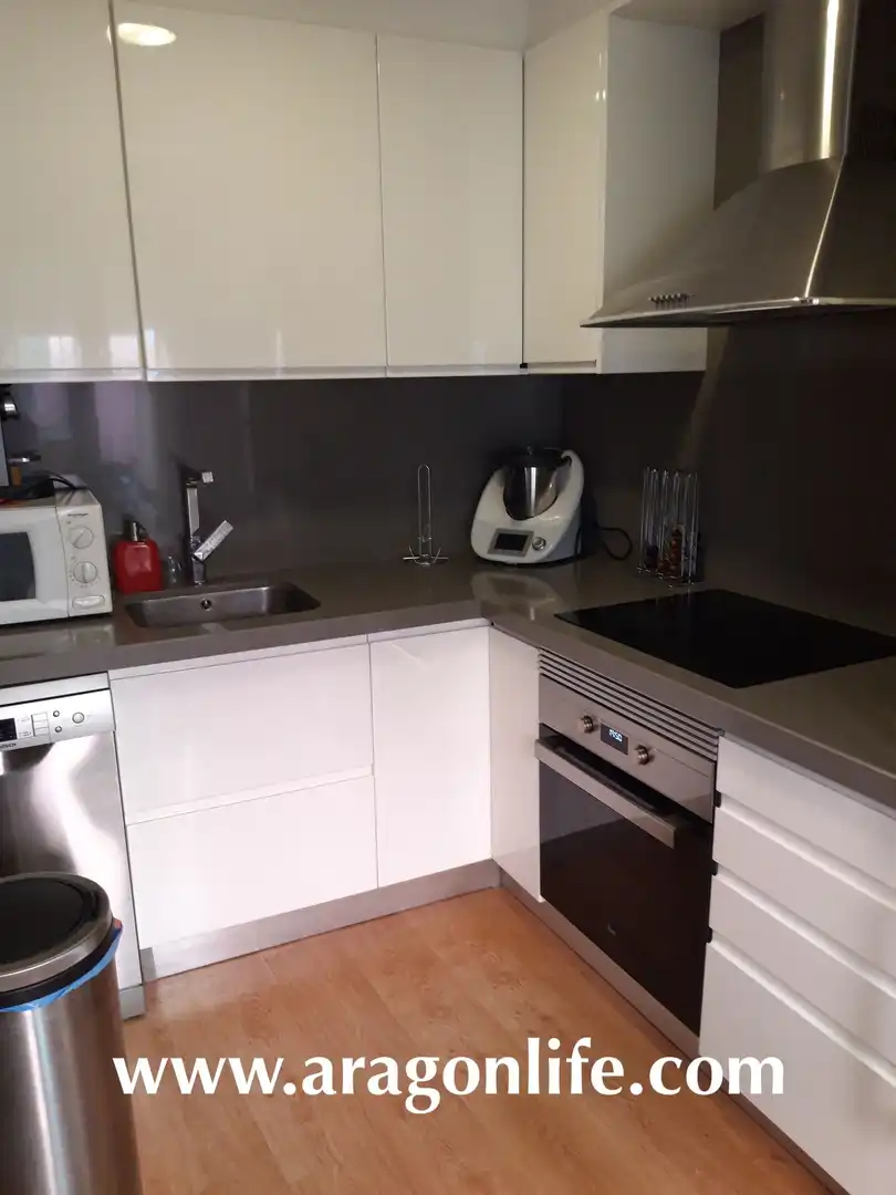 Cocina de Casa o chalet en venta en Caspe con Aire acondicionado, Parquet y Amueblado