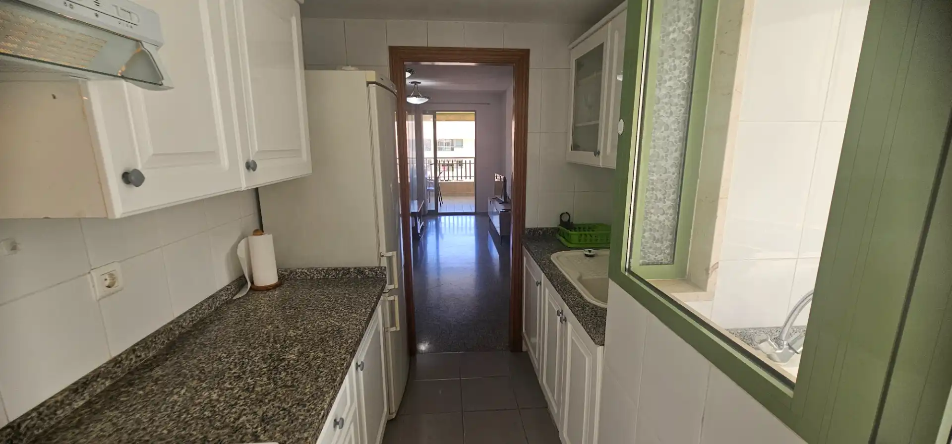 Cuina de Apartament de lloguer en Alboraya amb Aire condicionat, Terrassa i Moblat