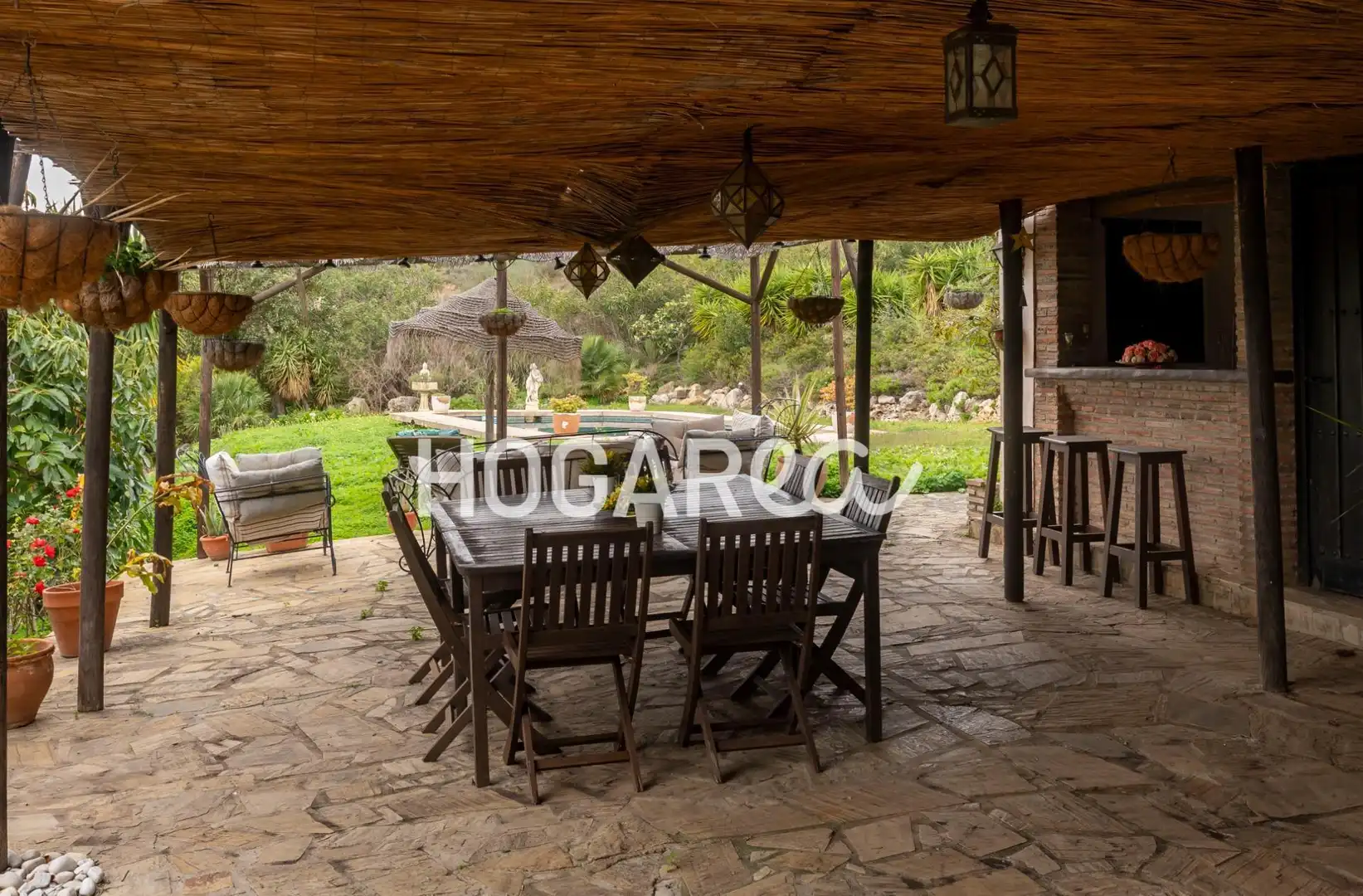 Terraza de Finca rústica en venta en Alcaucín con Jardín privado, Terraza y Piscina