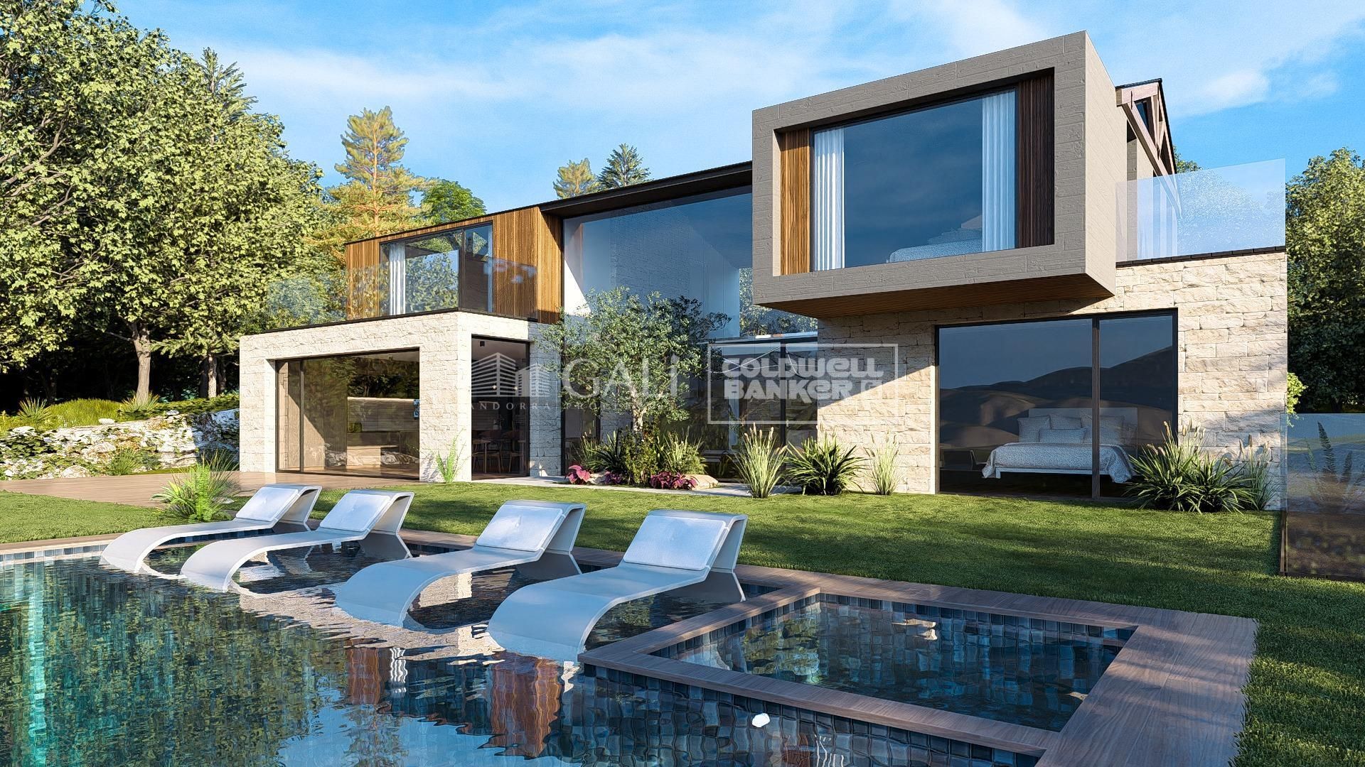 Exterior view of House or chalet for sale in Montferrer i Castellbò  with Air Conditioner, Heating and Private garden
