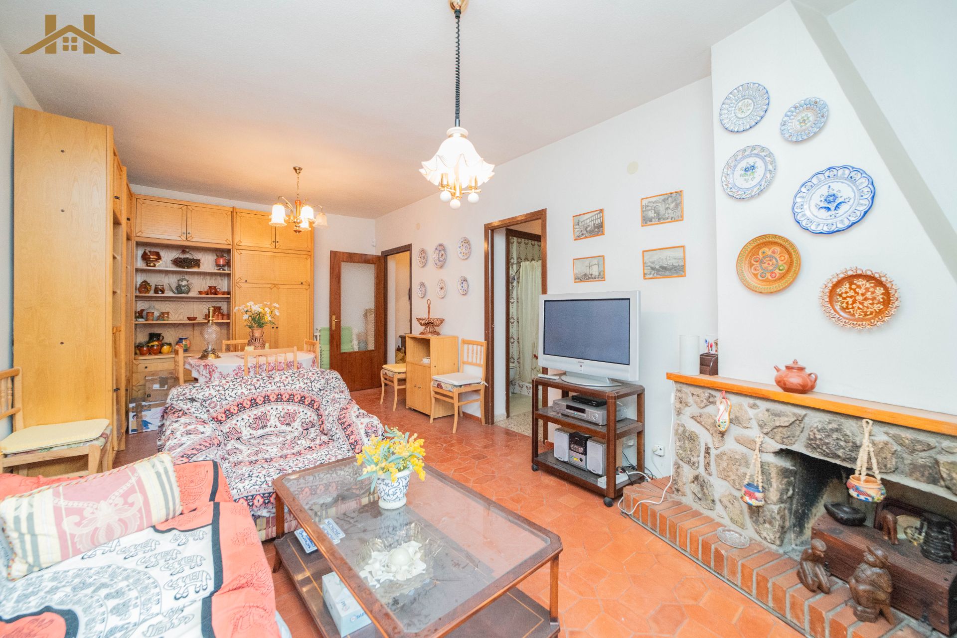 Living room of Flat for sale in Collado Mediano  with Storage room, Balcony and Community pool