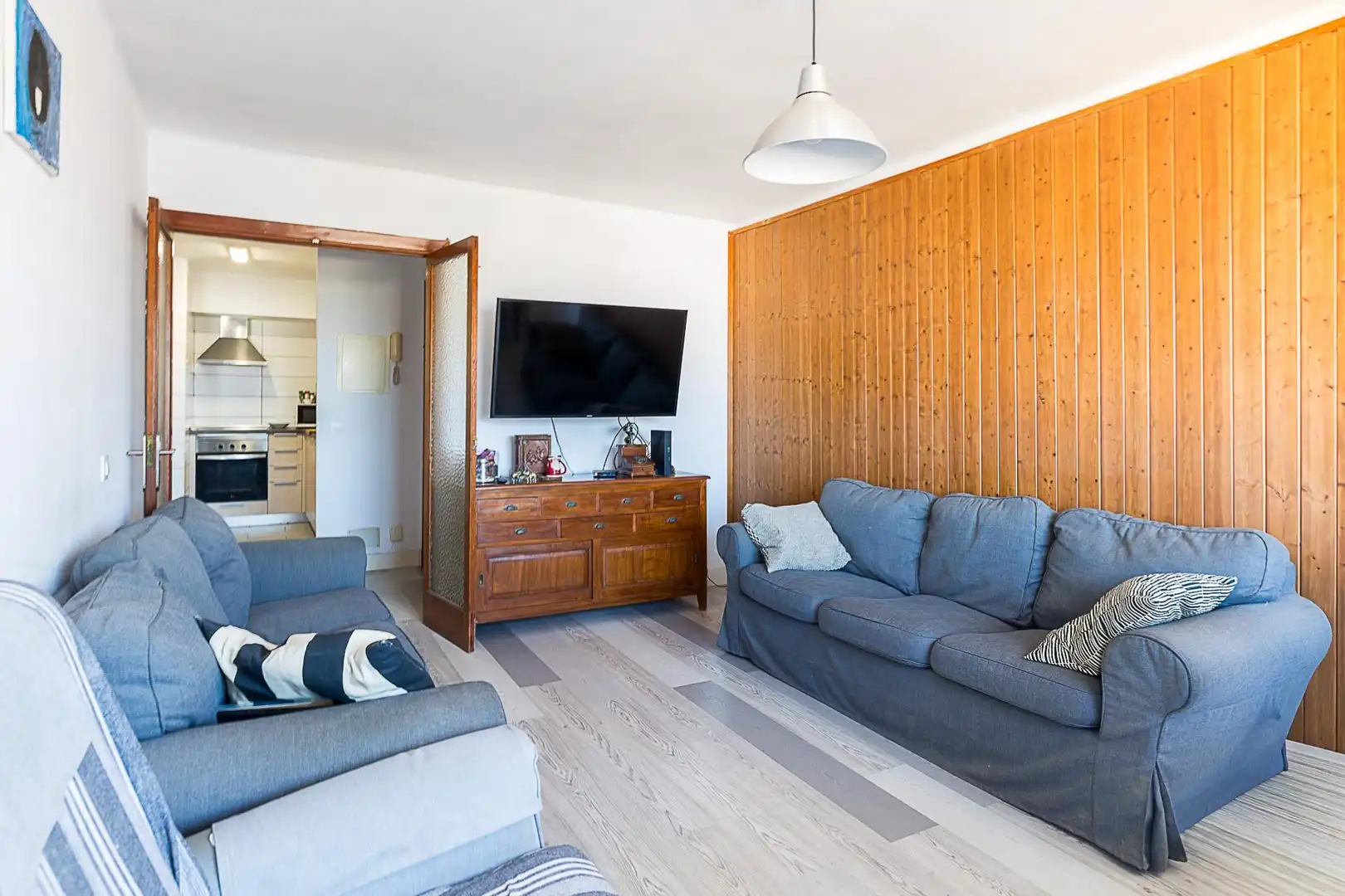 Living room of Flat for sale in  Palma de Mallorca  with Parquet flooring, Storage room and Balcony
