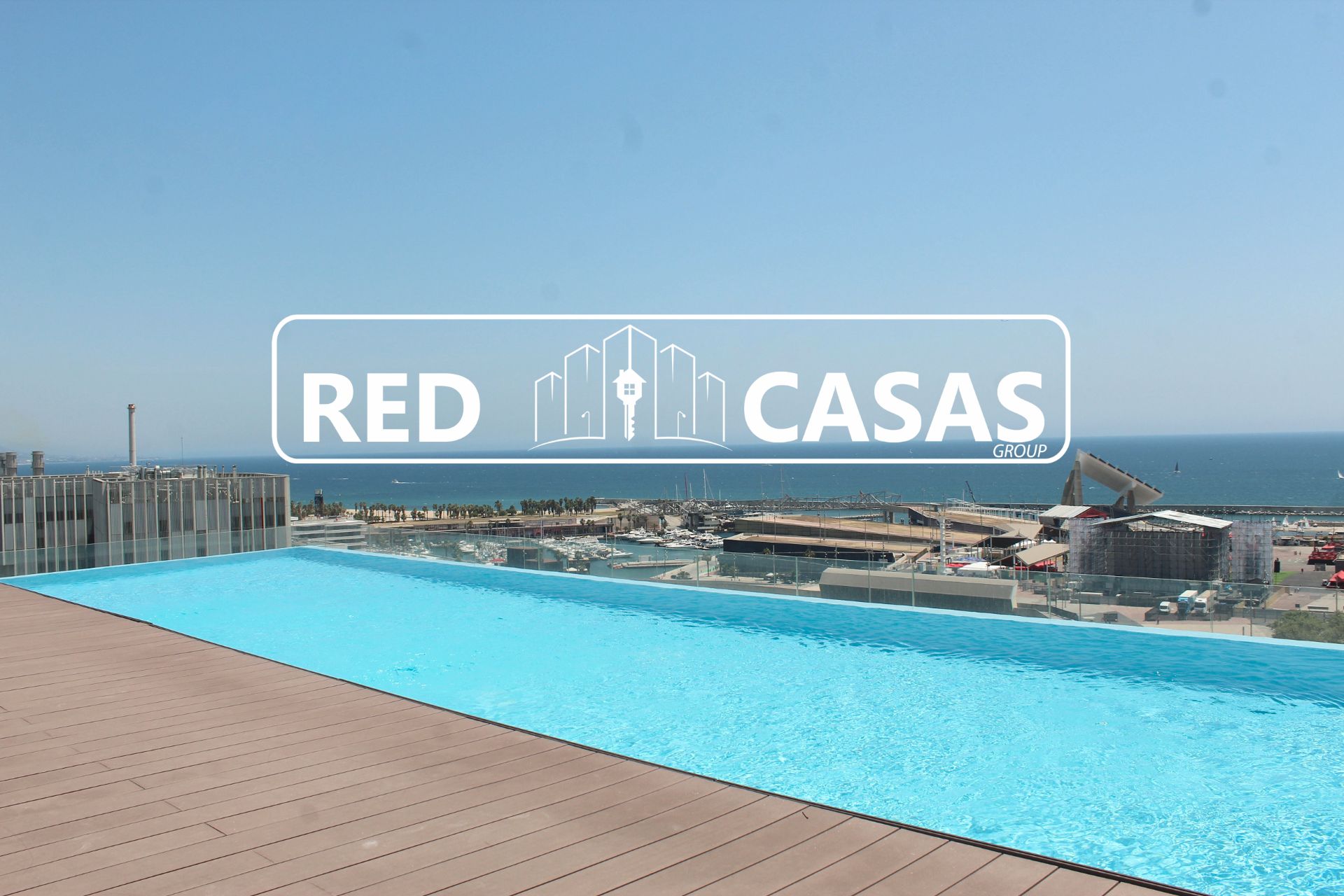 Swimming pool of Flat for sale in  Barcelona Capital  with Private garden, Balcony and Community pool