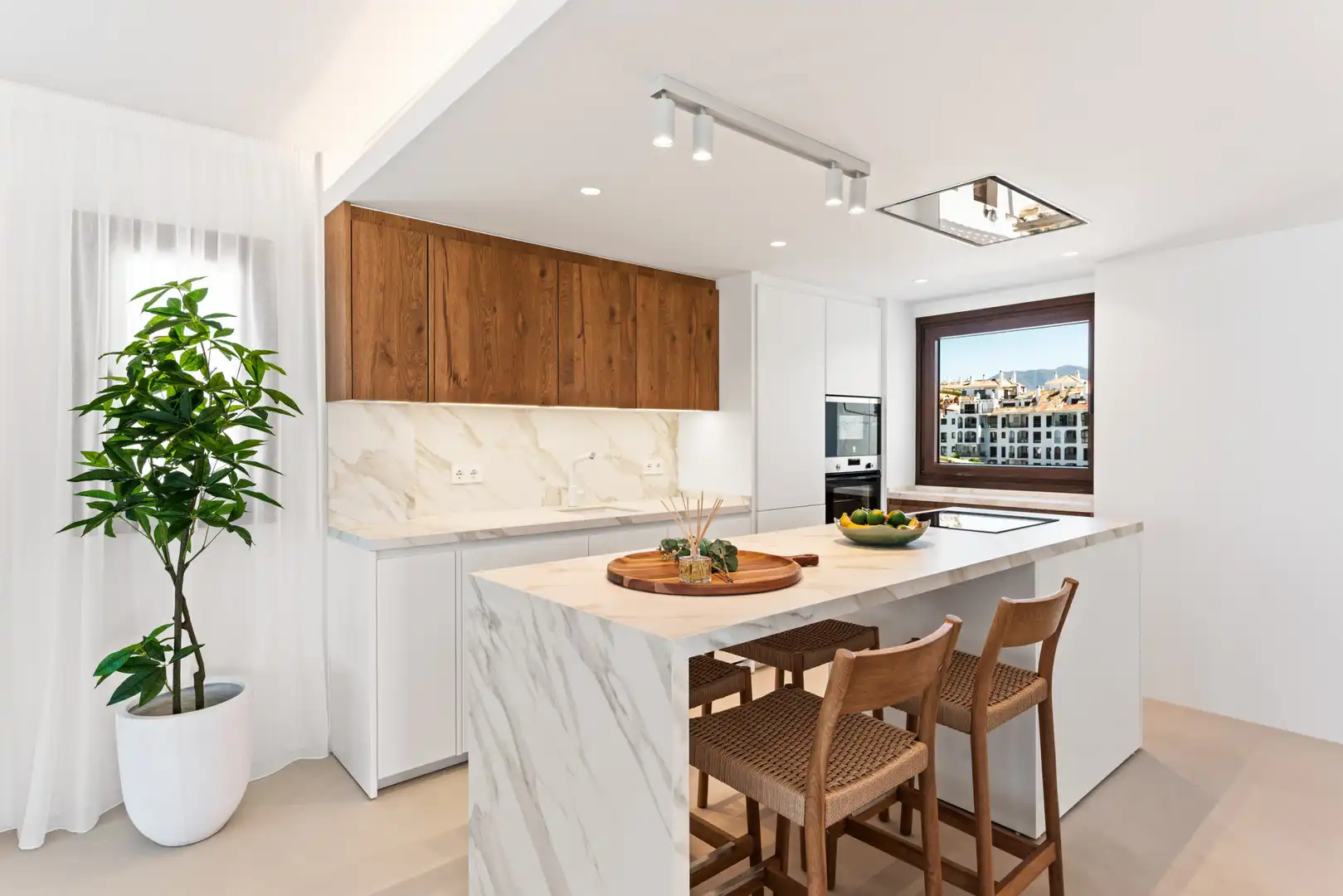 Cocina de Ático en venta en Manilva con Aire acondicionado, Terraza y Piscina