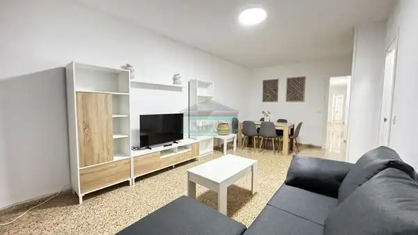 Living room of Flat for rent in Granada  with Furnished, TV and Balcony