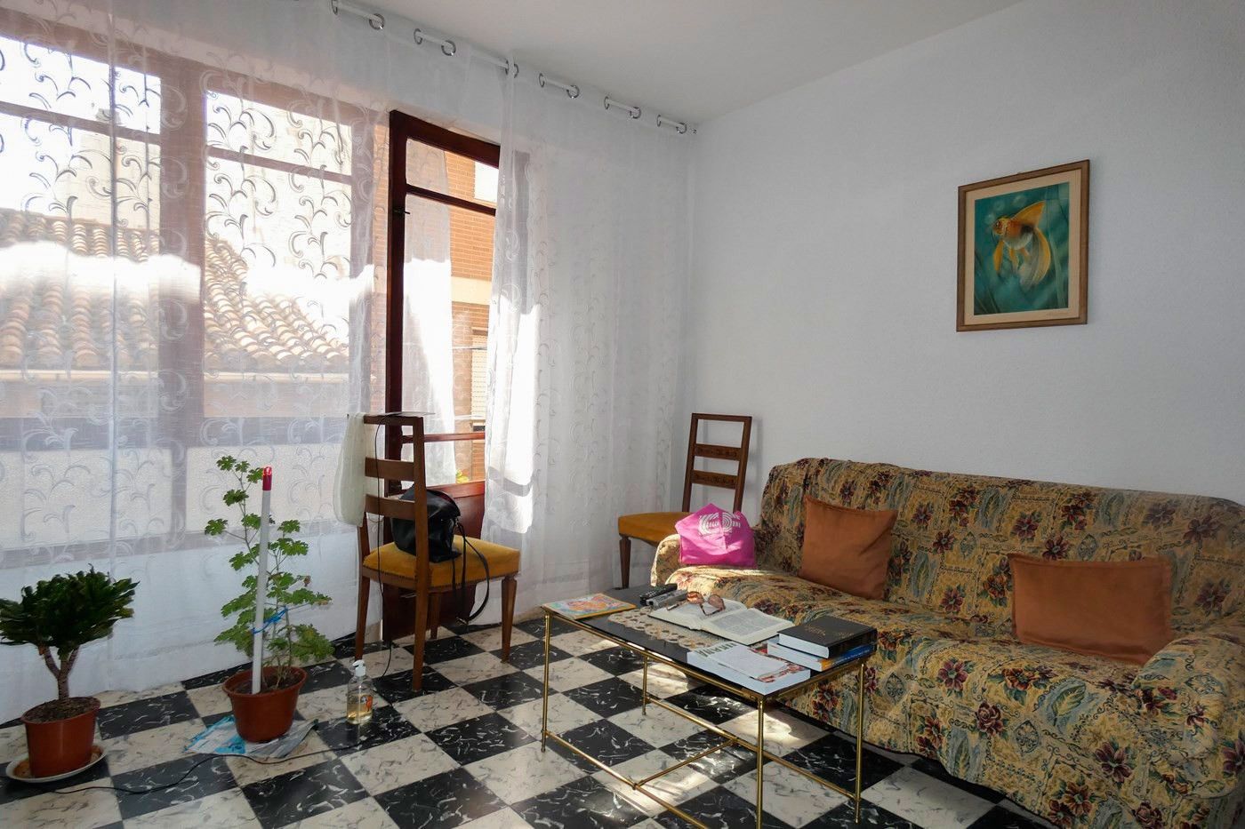 Sala d'estar de Pis en venda en Almazora / Almassora amb Aire condicionat, Calefacció i Moblat