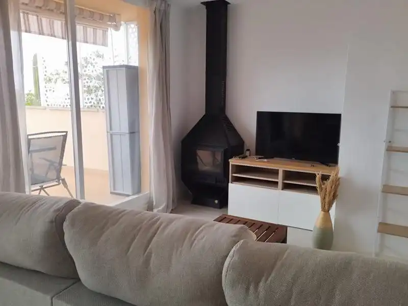 Sala de estar de Ático de alquiler en  Palma de Mallorca con Aire acondicionado, Calefacción y Parquet
