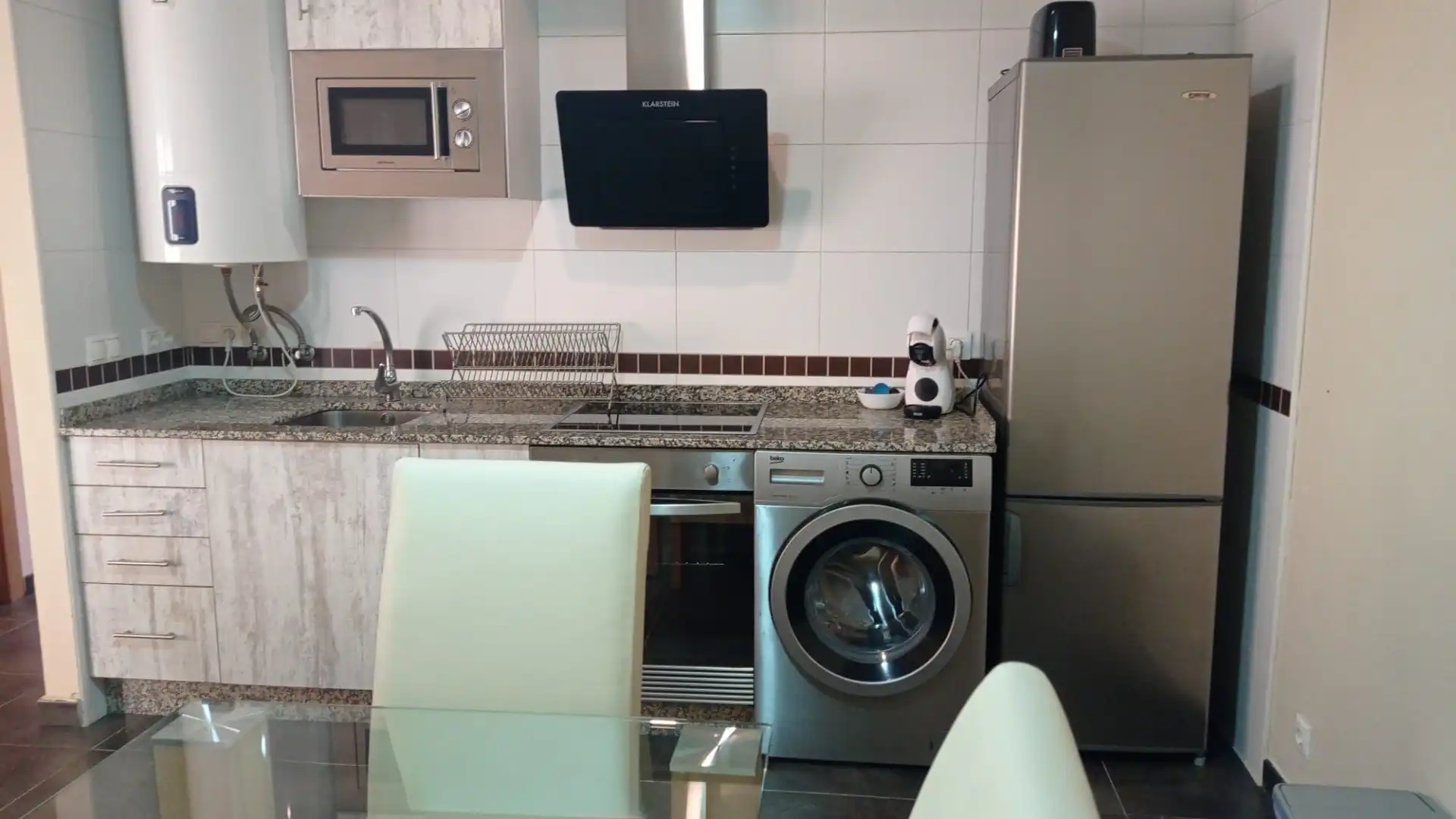 Kitchen of Flat for sale in Foz  with Heating, Storage room and Furnished