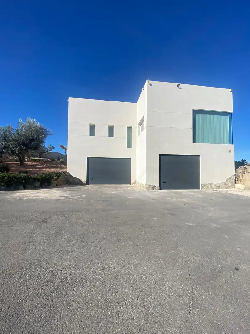 Vista exterior de Casa o xalet en venda en Elda amb Aire condicionat, Jardí privat i Terrassa