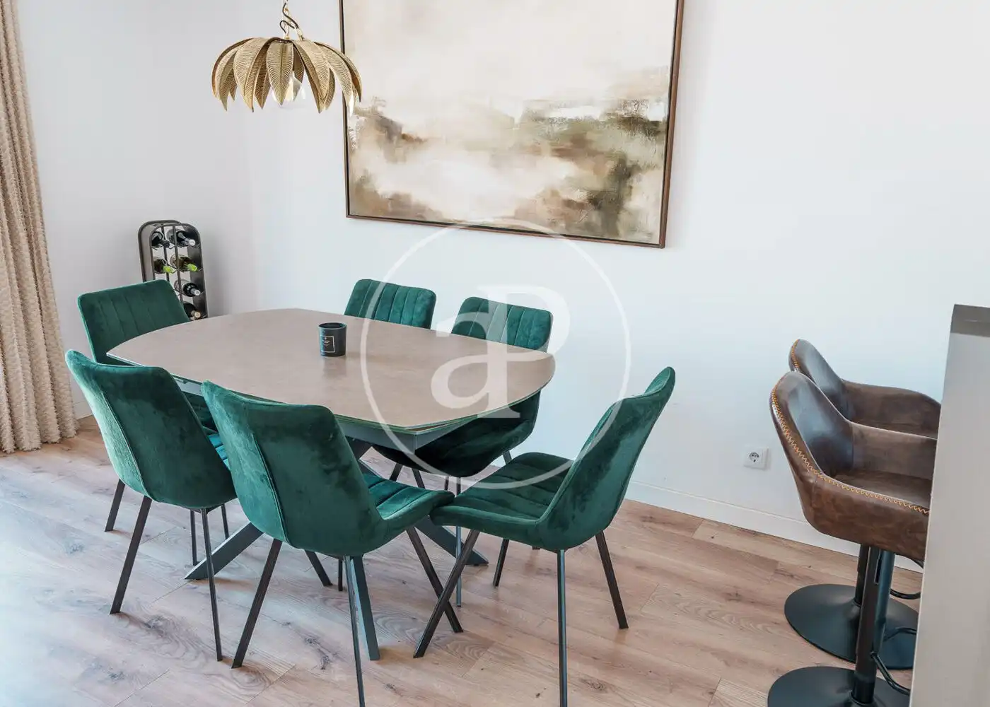 Esszimmer von Dachboden zur Miete in Barcelona mit Klimaanlage, Heizung und Terrasse