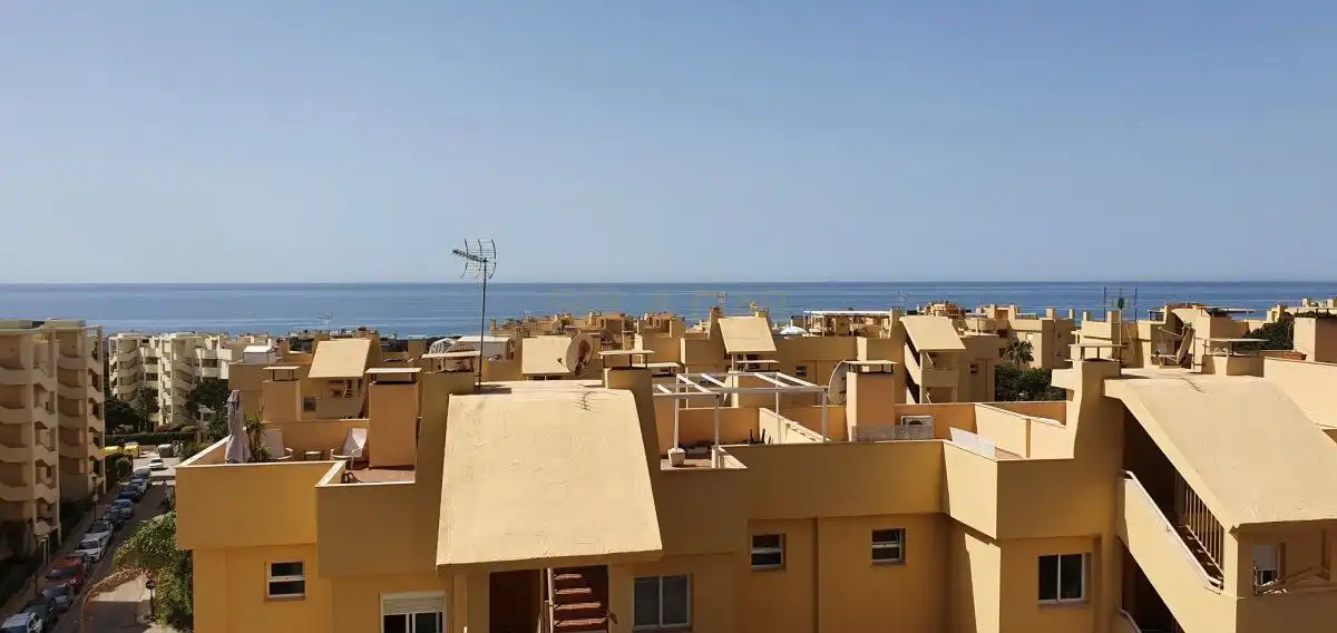 Außenansicht von Dachboden zur Miete in Mijas mit Klimaanlage, Heizung und Terrasse