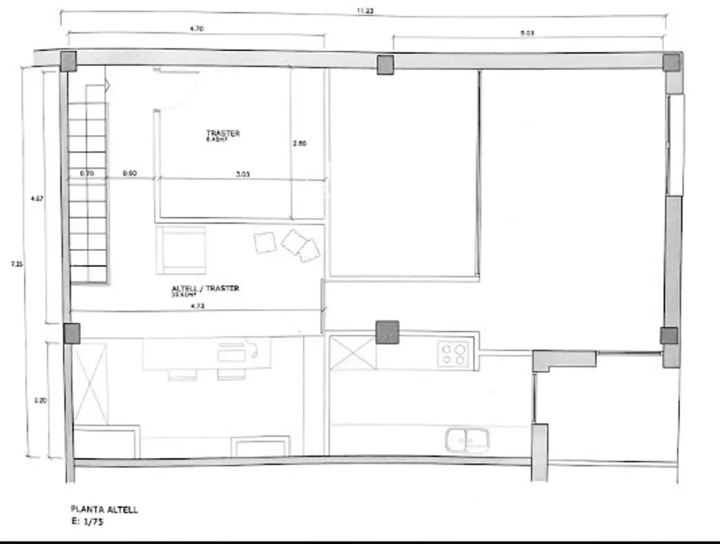 Attic for sale in Bescanó  with Air Conditioner, Heating and Parquet flooring