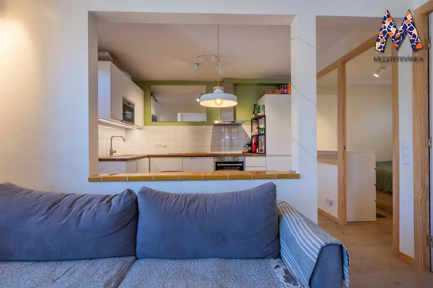 Cocina de Apartamento en venta en Castelldefels con Aire acondicionado, Calefacción y Terraza
