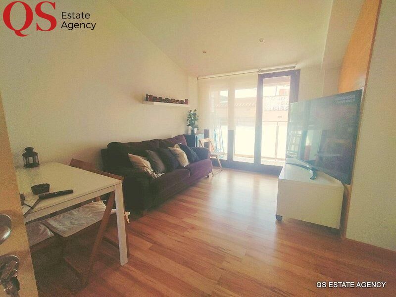 Living room of Country house for sale in Malgrat de Mar  with Air Conditioner, Parquet flooring and Storage room