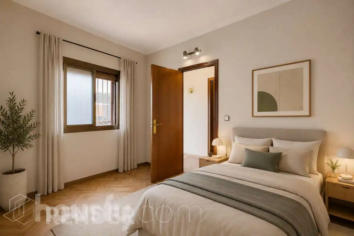 Dormitori de Casa o xalet en venda en Santa Coloma de Gramenet amb Calefacció, Jardí privat i Terrassa