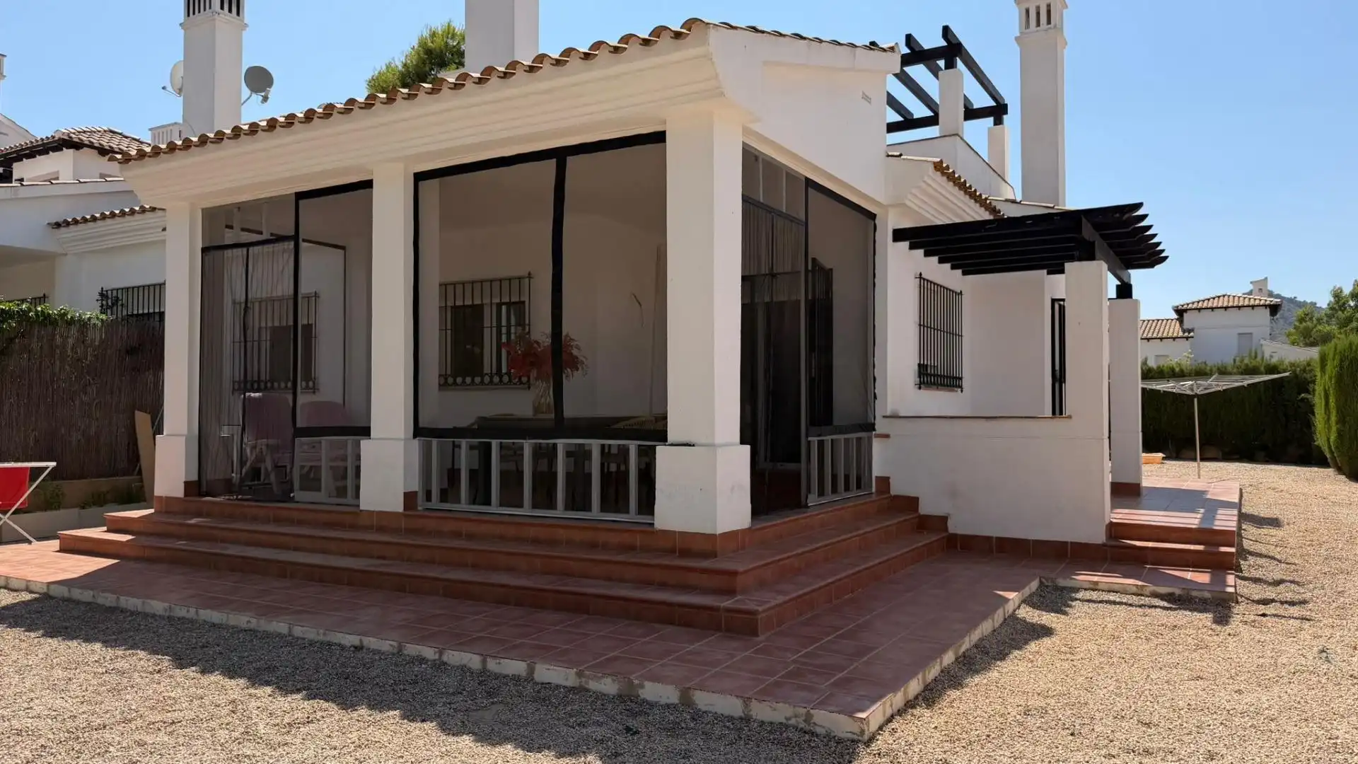 Vista exterior de Casa o chalet en venta en Fuente Álamo de Murcia con Piscina comunitaria
