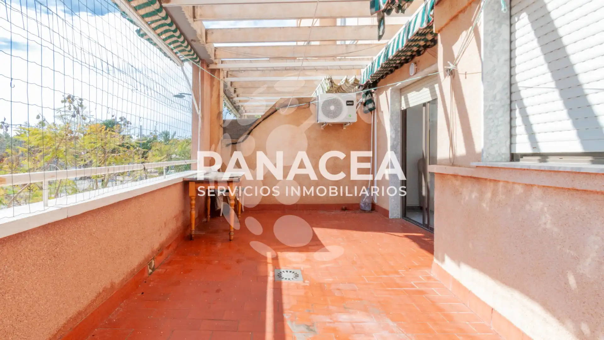 Terrace of Flat for sale in Vícar  with Air Conditioner, Furnished and Washing machine