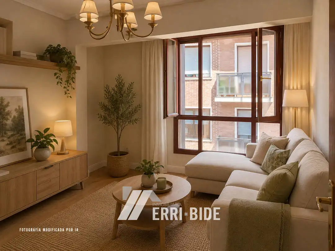 Sala de estar de Piso en venta en Mungia con Trastero