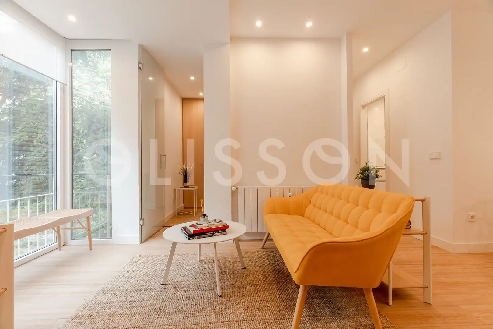 Living room of Flat for sale in Madrid  with Air Conditioner, Heating and Furnished