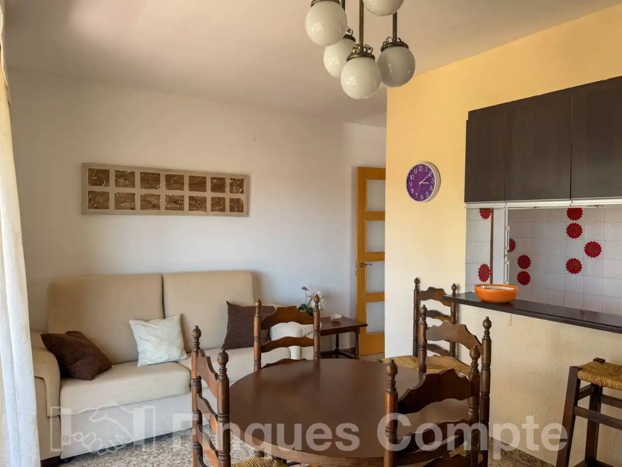 Sala d'estar de Apartament en venda en Roda de Berà amb Terrassa i Moblat