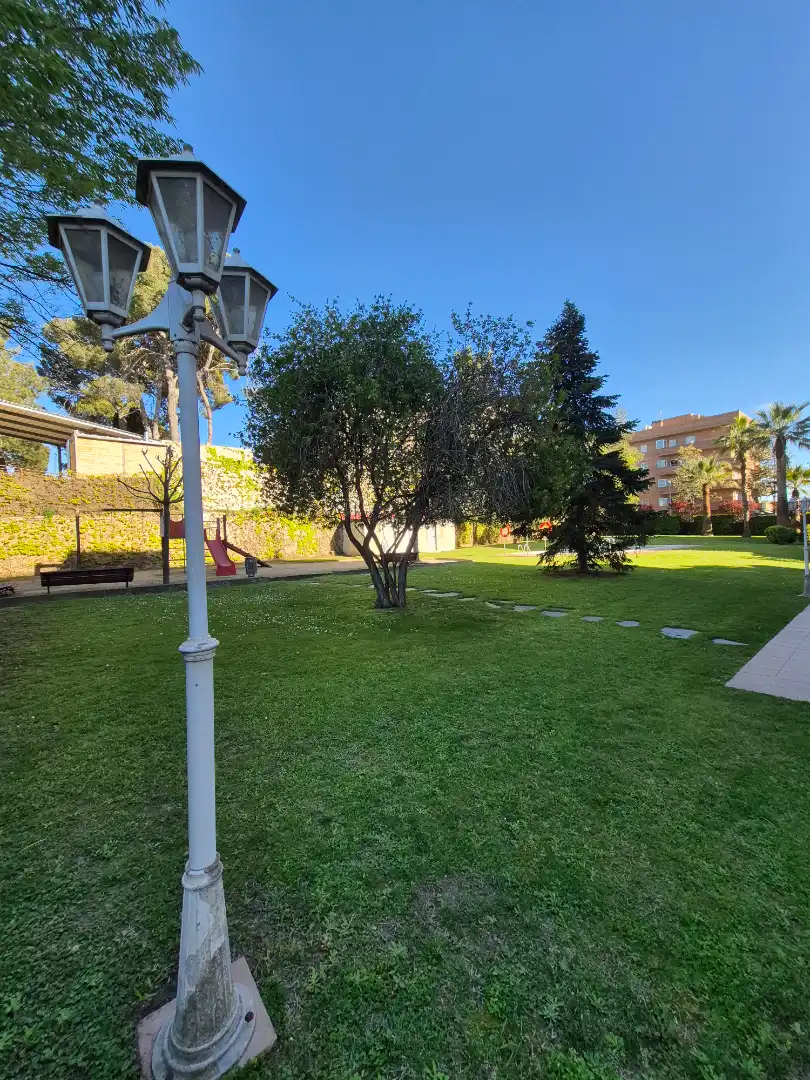 Garden of Flat for sale in Rubí  with Air Conditioner, Parquet flooring and Terrace