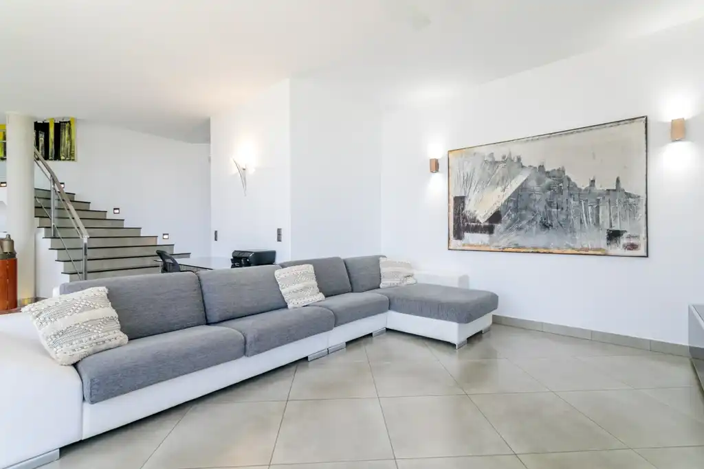 Living room of Houses for sale in El Campello  with Air Conditioner, Private garden and Swimming Pool