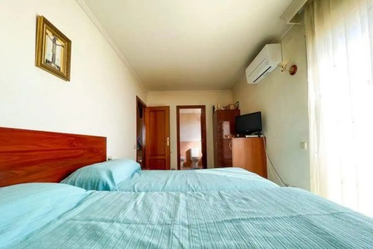Bedroom of Flat for sale in Figueres  with Air Conditioner and Terrace