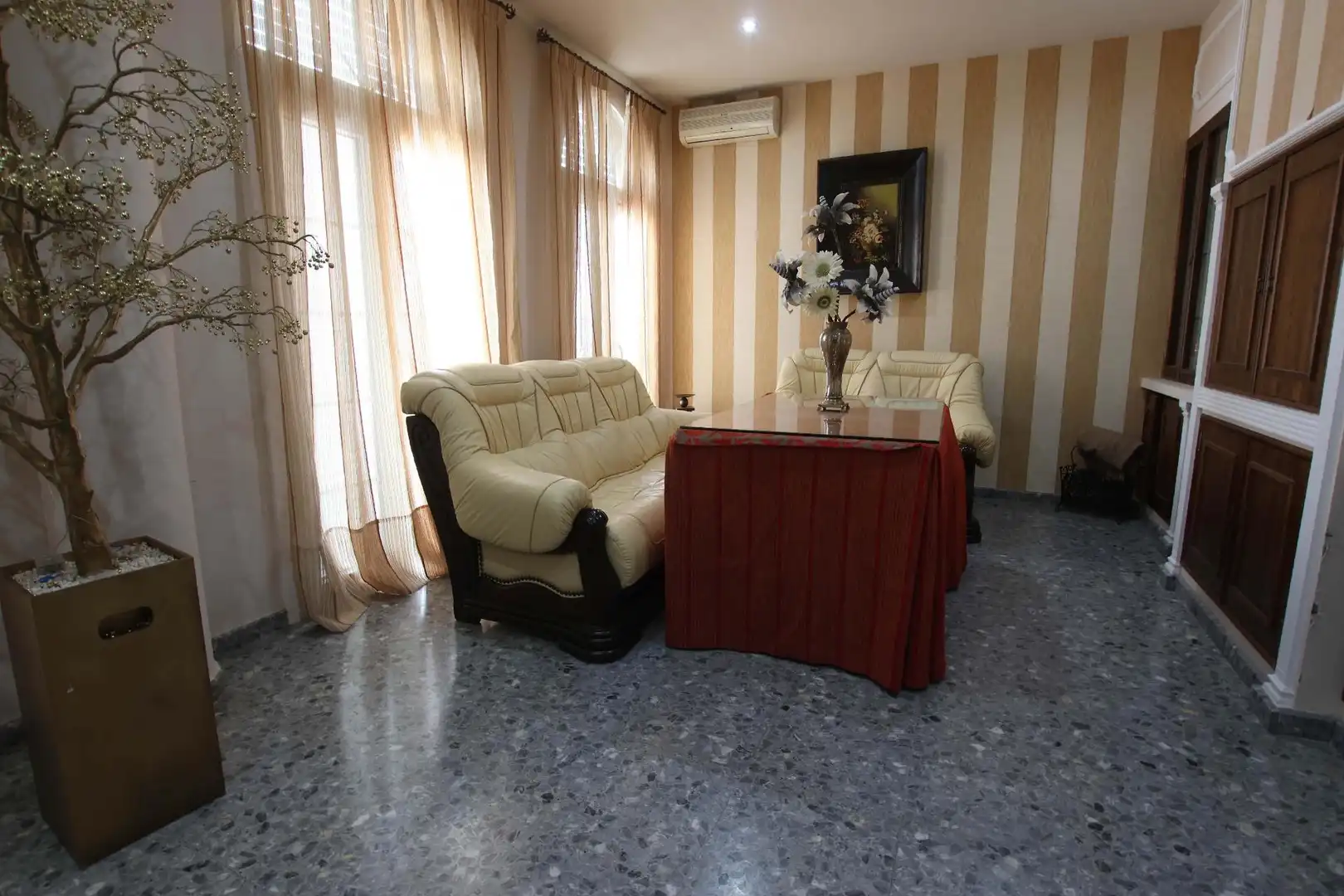 Living room of Flat for sale in Montijo  with Air Conditioner, Terrace and Balcony