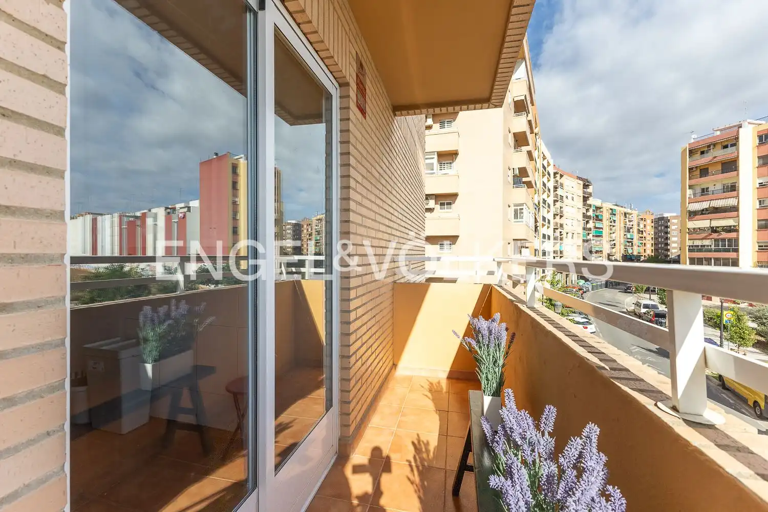 Balcony of Flat for rent in Valencia  with Air Conditioner, Heating and Furnished