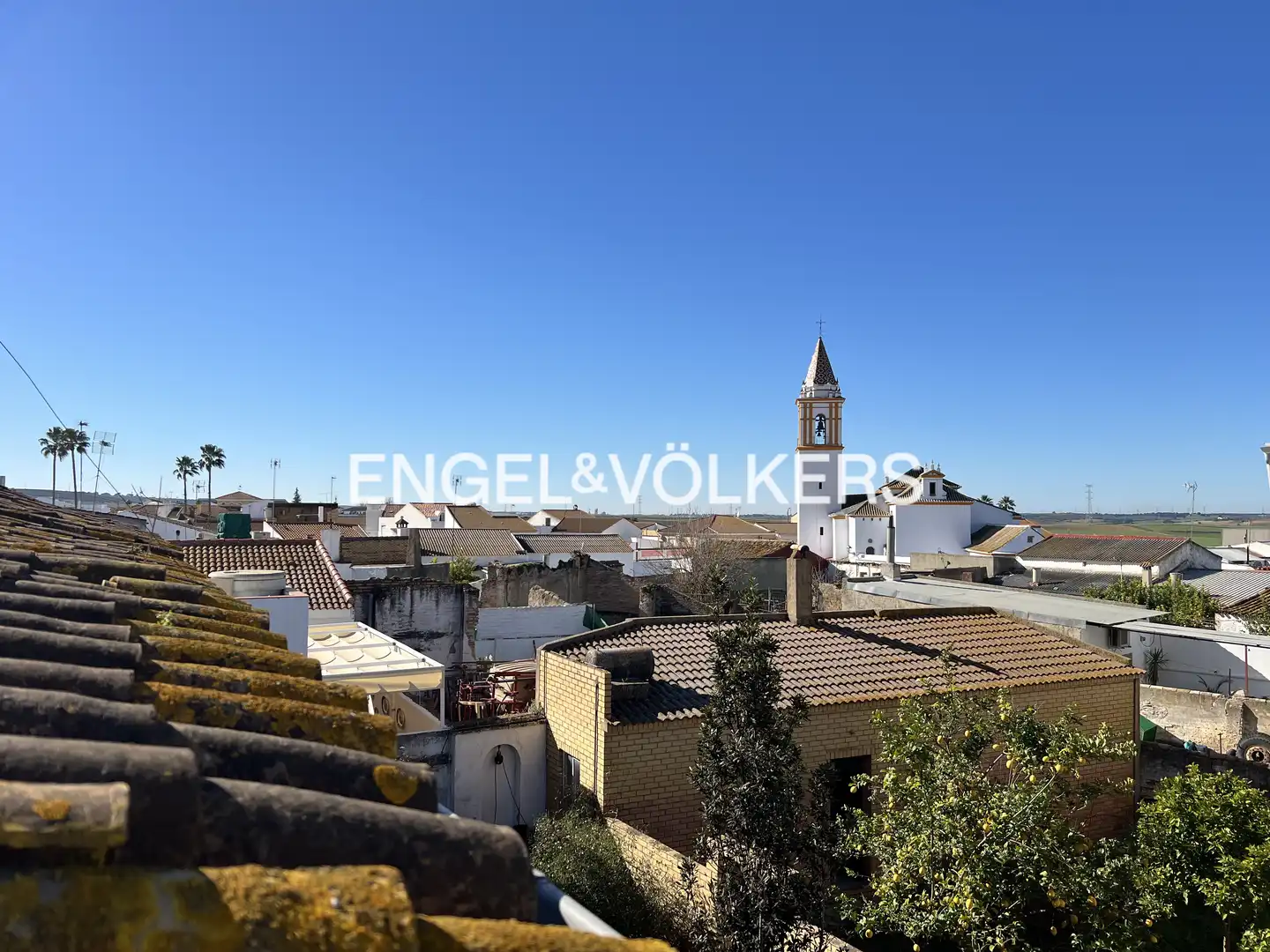 Vista exterior de Casa o xalet en venda en Villarrasa amb Calefacció, Jardí privat i Terrassa