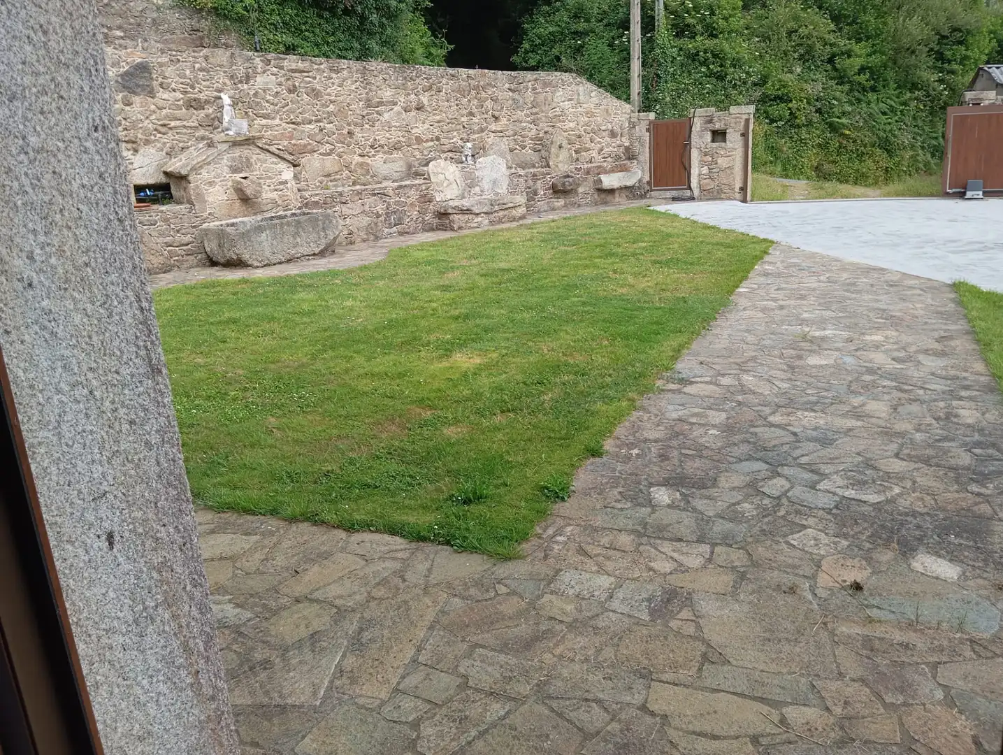 Jardín de Casa o chalet en venta en A Laracha   con Amueblado