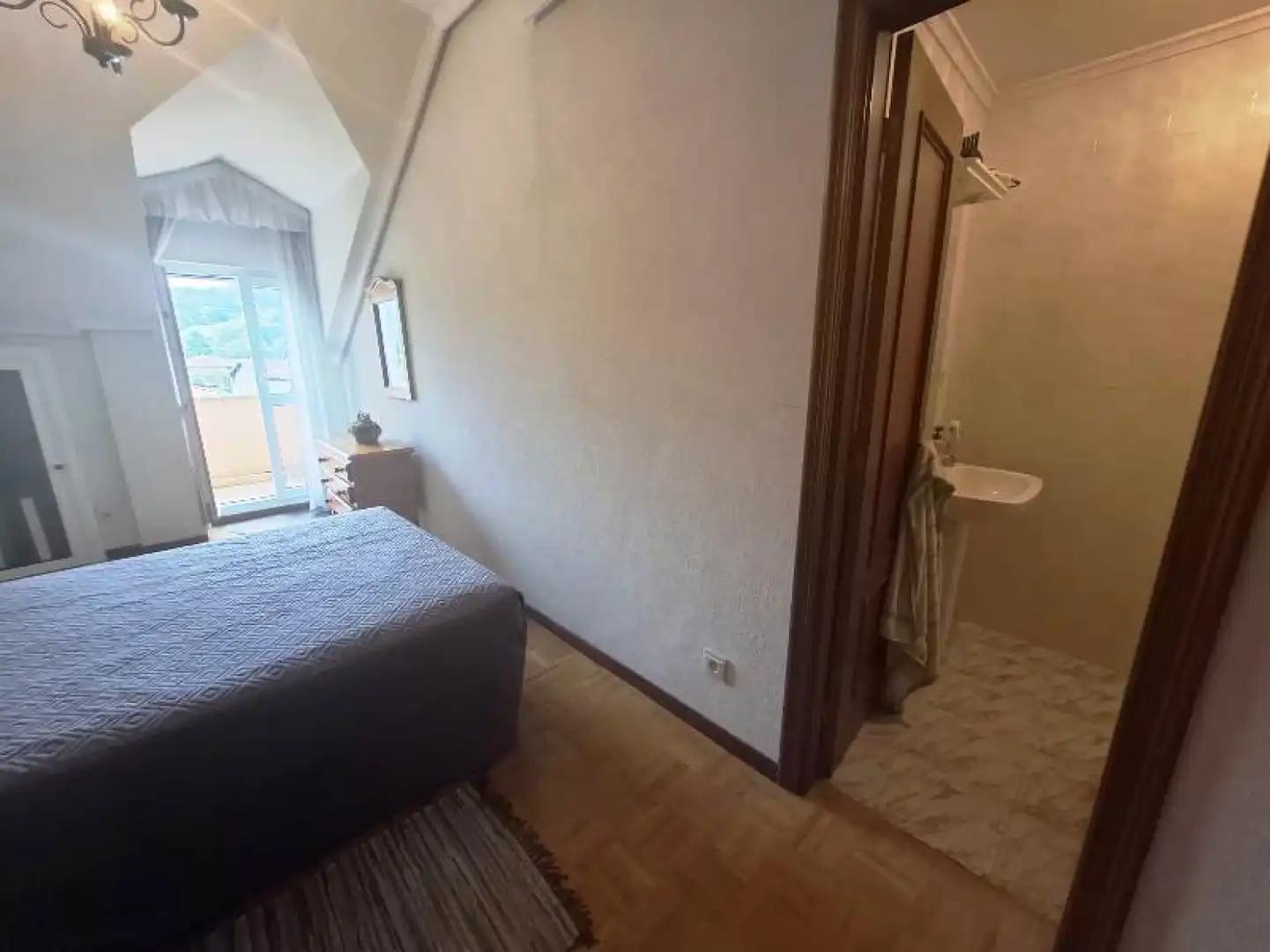 Bedroom of Flat for rent in Valdáliga  with Parquet flooring, Terrace and Furnished