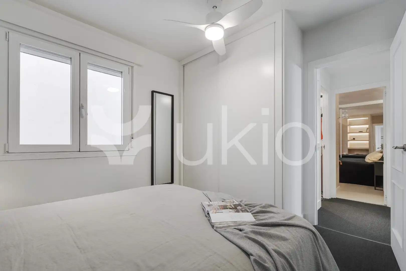 Habitación de Apartamento de alquiler en Madrid con Aire acondicionado, Calefacción y Terraza